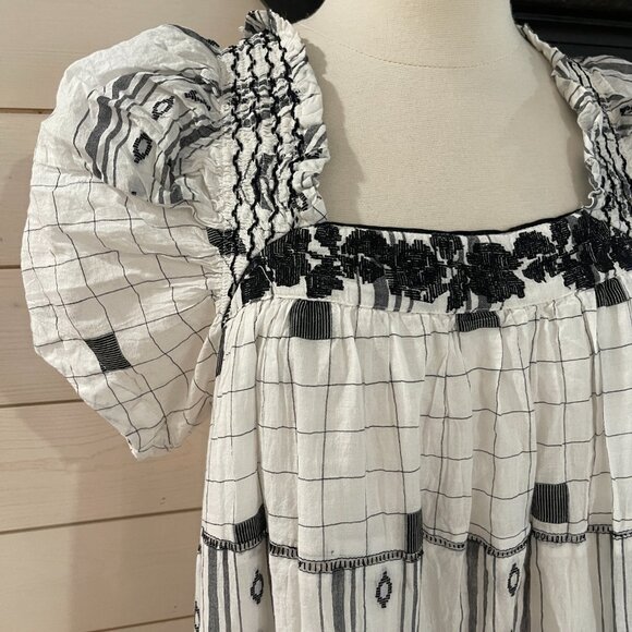 045  Free People Jamie Embroidered Maxi Dress NWOT Size XS - Picture 10 of 15